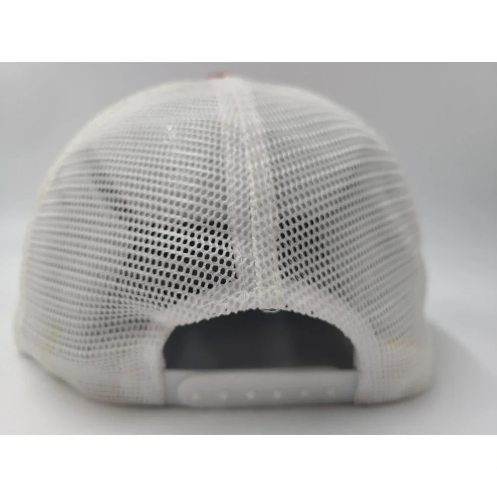 Vintage Ohio State University Buckeyes Mesh‎ Trucker Snapback Hat Cap NCAA Red